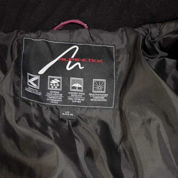 Alpinetek Purple Hooded Parka with removable Faux Fur Trim - Picture 10 of 10